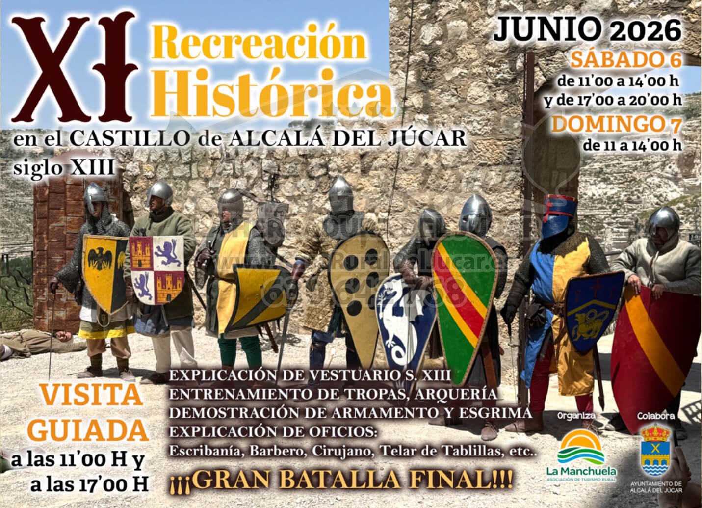 Recreación Histórica del siglo XIII en el Castillo de Alcalá del Júcar Recreación histórica en Alcalá del Júcar